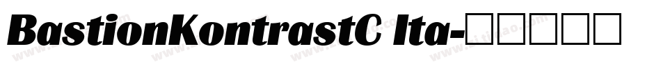 BastionKontrastC Ita字体转换